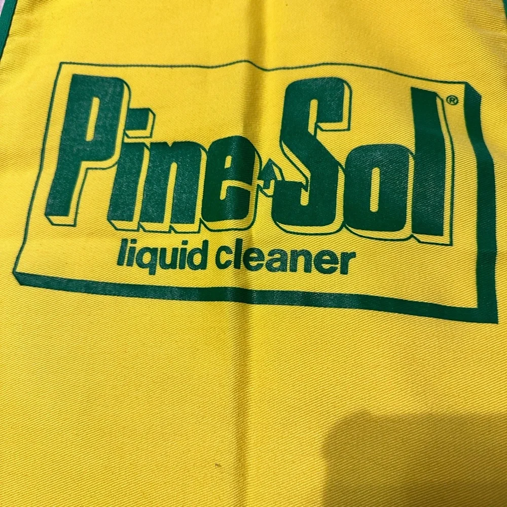 Vintage 1983 Easter Seals Pine-Sol Promotional‎ Apron Yellow Advertising 80s